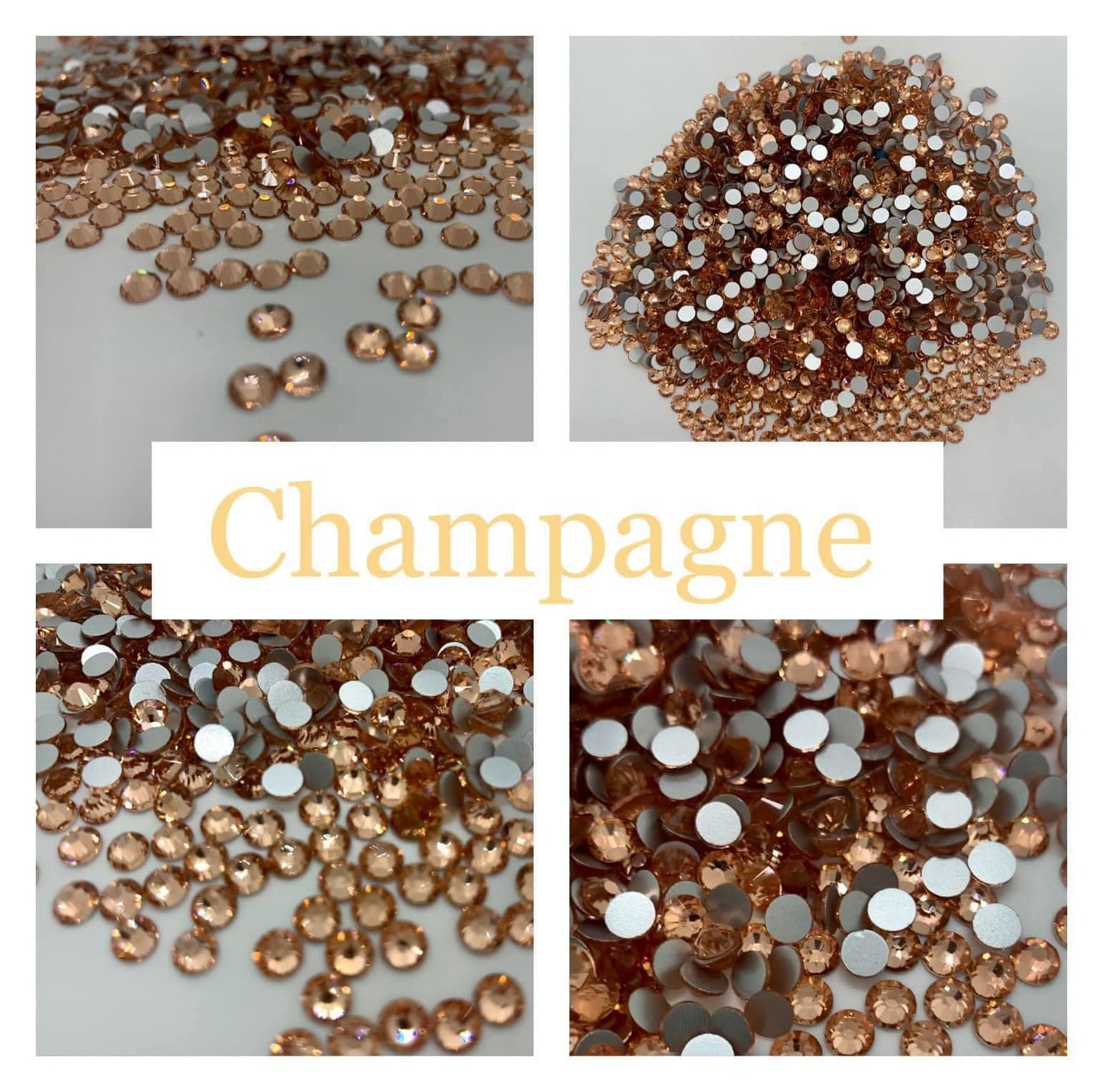 Champagne - Non AB Rhinestone 2058