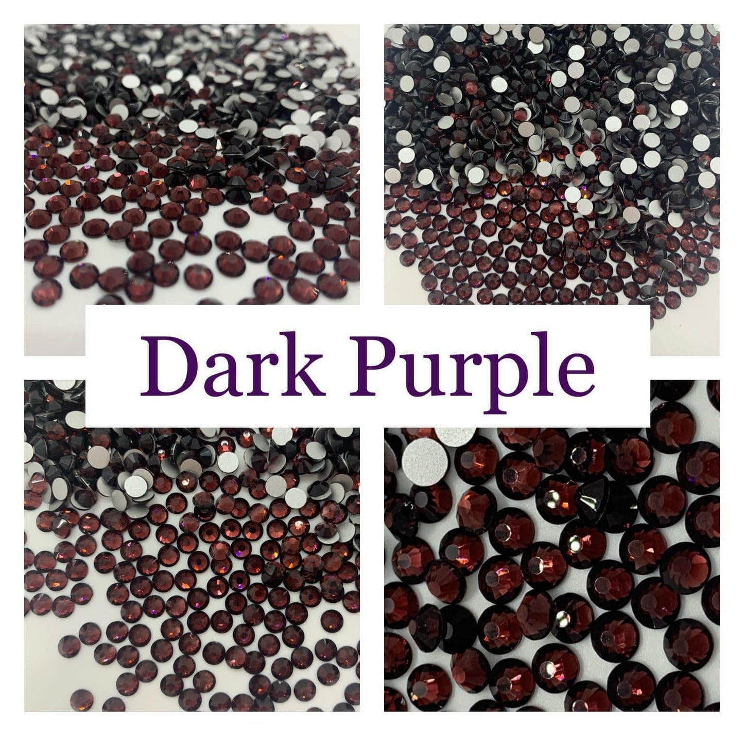 Dark Purple - Non AB Rhinestone 2058