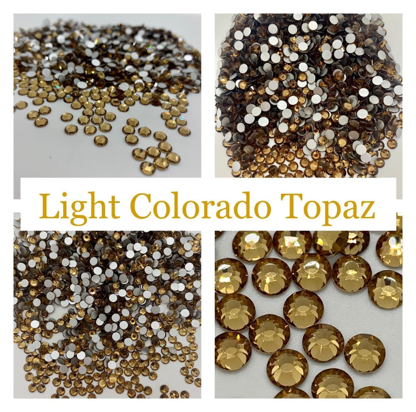 Light Colorado Topaz - Non AB Rhinestone 2058