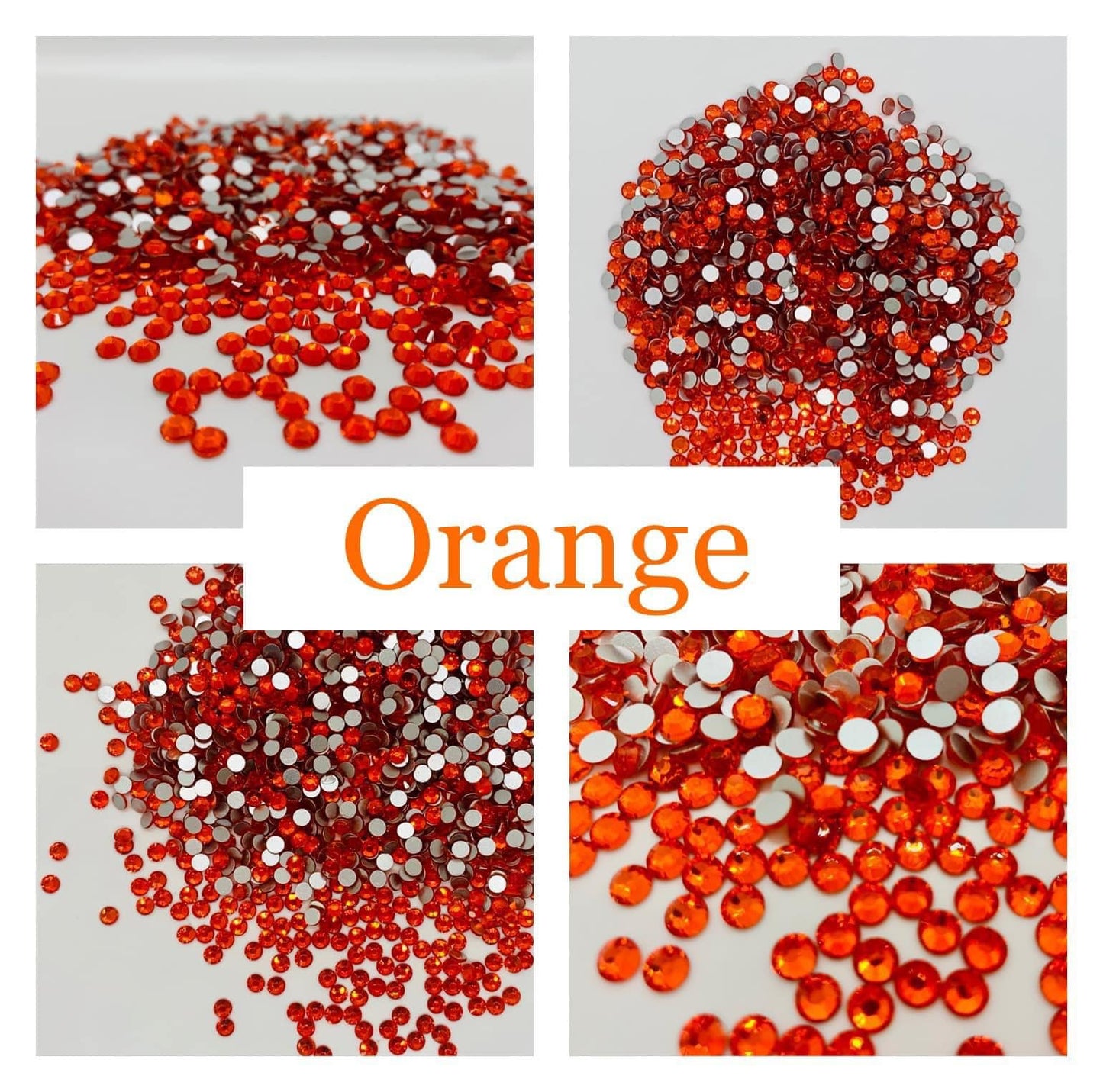 Orange - Non AB Rhinestone 2058