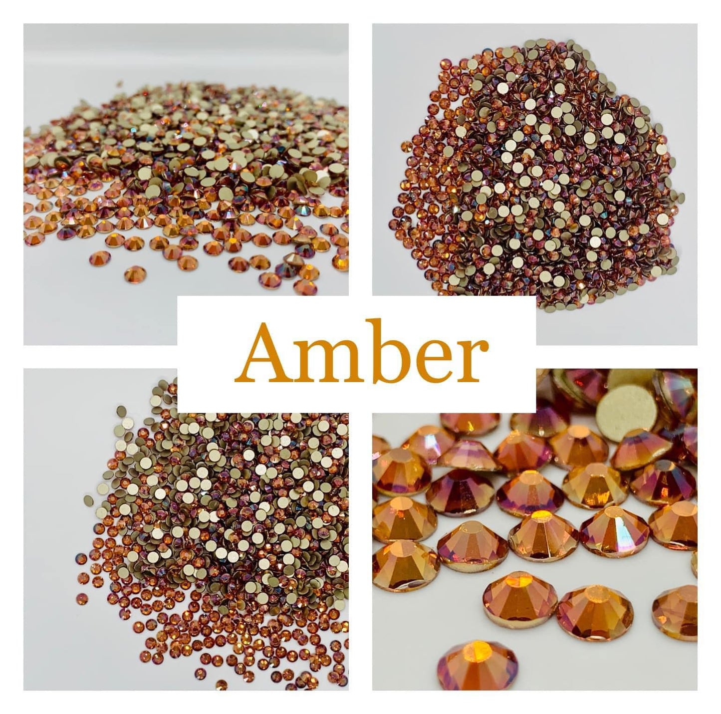 Amber - Non AB Rhinestone 2058