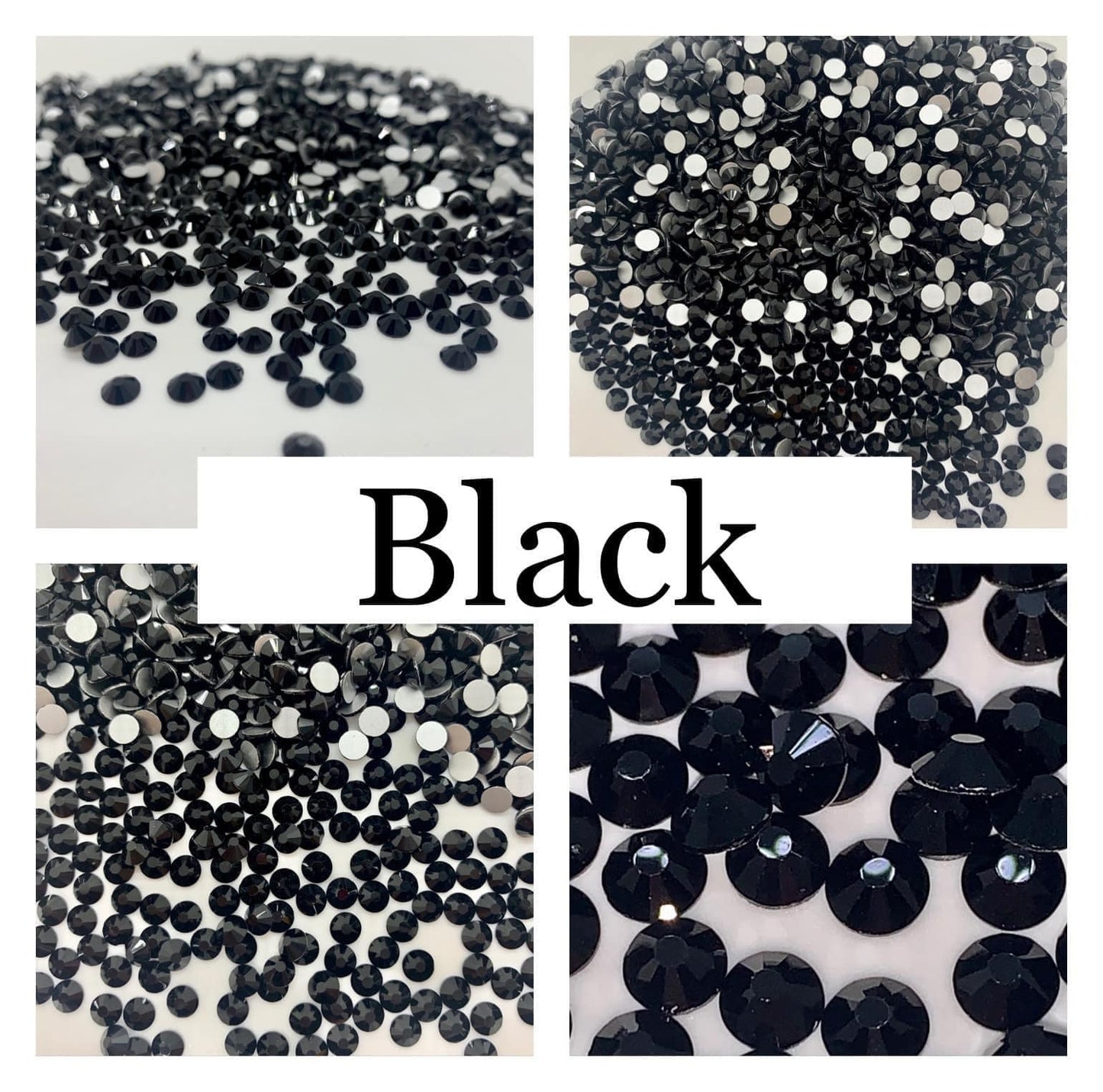 Black - Non AB Rhinestone 2058