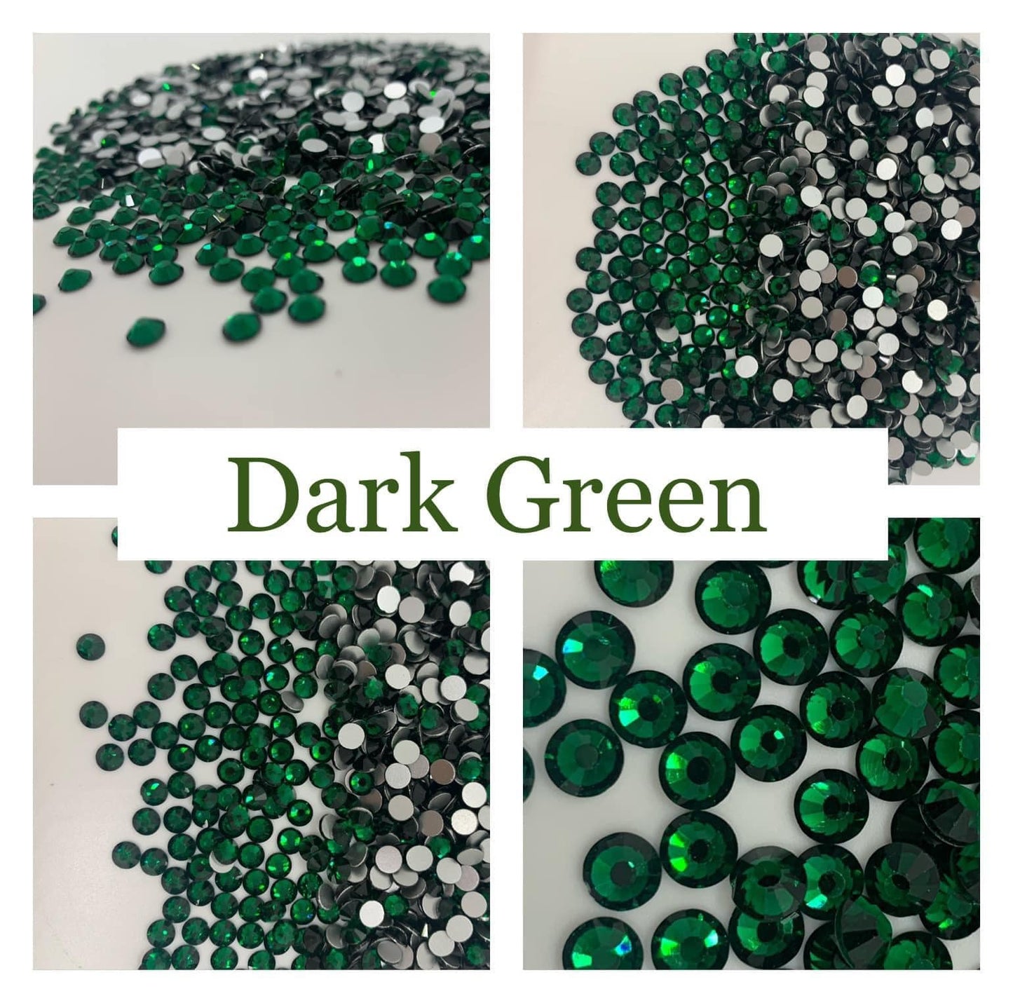 Dark Green - Non AB Rhinestone 2058