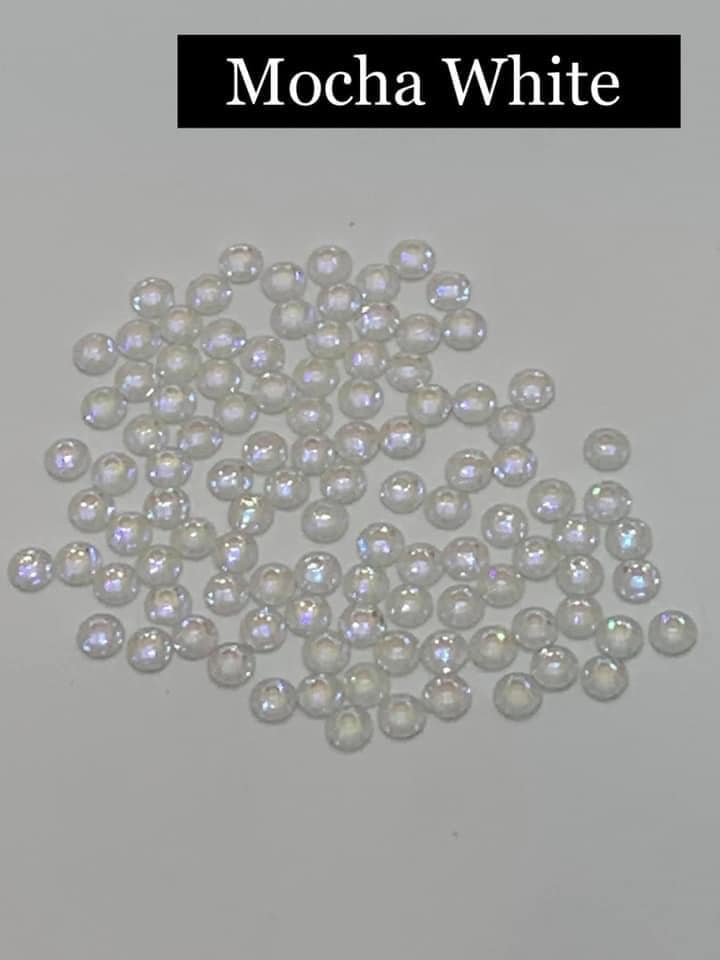 Mocha White - Non AB Rhinestone 2088, EON