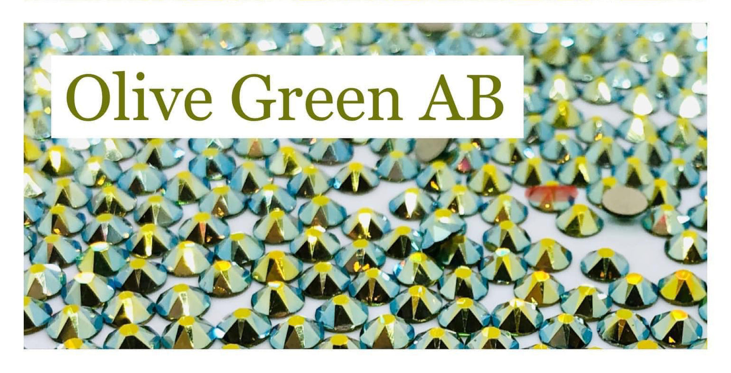 Olive Green - AB Rhinestone 2088