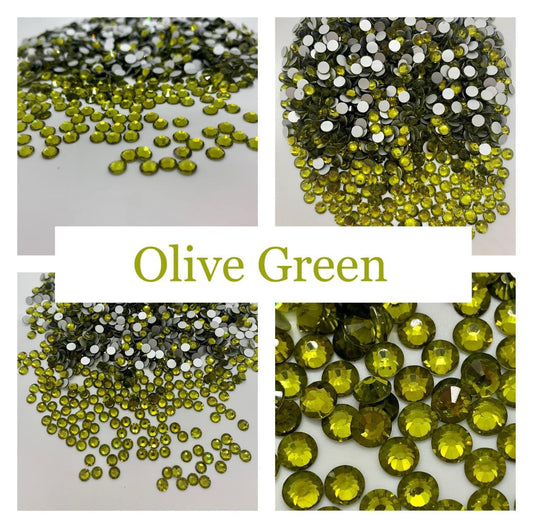Olive Green - Non AB Rhinestone 2058