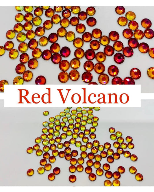 Red Volcano - Non AB Rhinestone 2058, EON